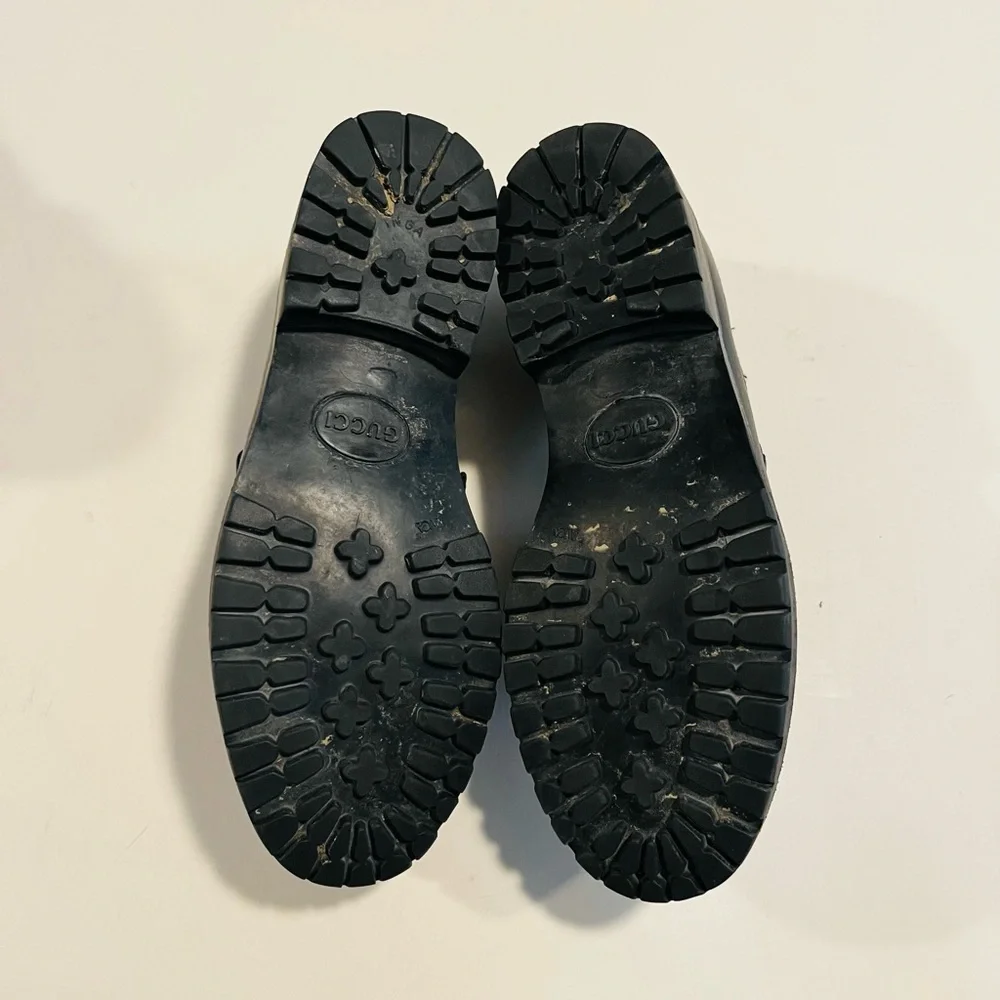 Gucci Black Leather Horsebit Classic Men’s Loafers Size 7.5 B - Picture 6 of 7